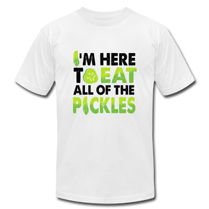 I'm Here to Eat Pickles - white