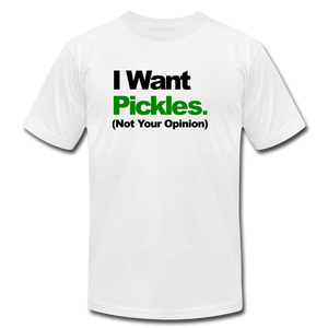 Pickles Not Opinions 😏 Multiple Colors - white