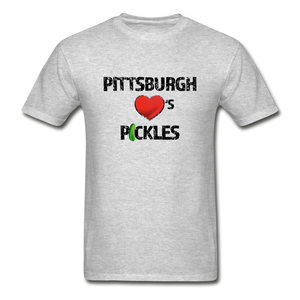Pittsburgh ❤️'s Pickles | Men's T Shirt - heather gray