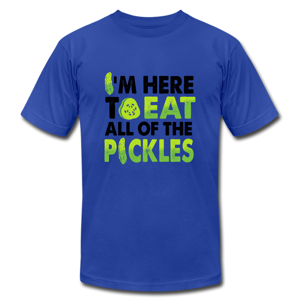 I'm Here to Eat Pickles - royal blue