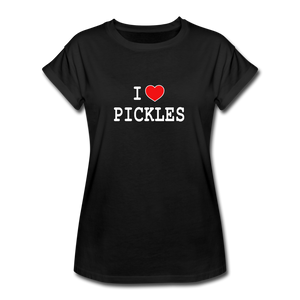 I ❤️ Pickles | Black/Maroon - black