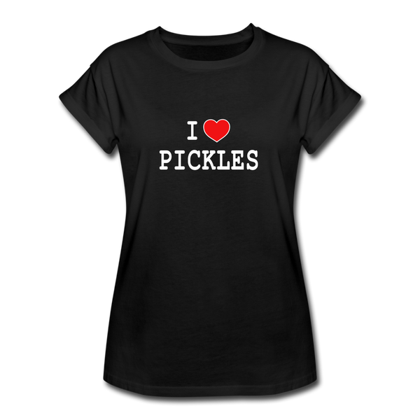 I ❤️ Pickles | Black/Maroon - black
