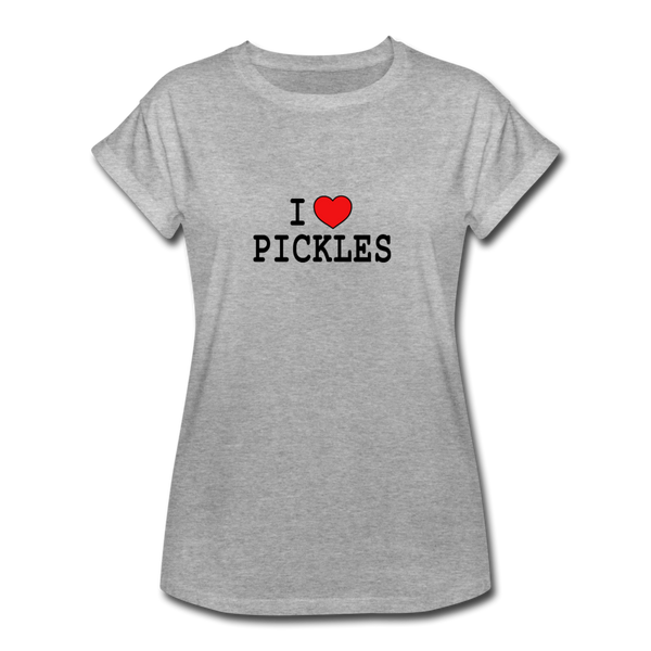 I ❤️ Pickles | White/Grey - heather gray