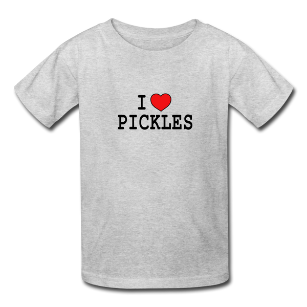 Kids' I ❤️ Pickles 2 | Multiple Colors - heather gray