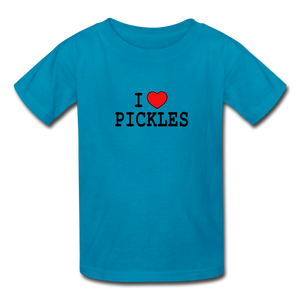 Kids' I ❤️ Pickles 2 | Multiple Colors - turquoise