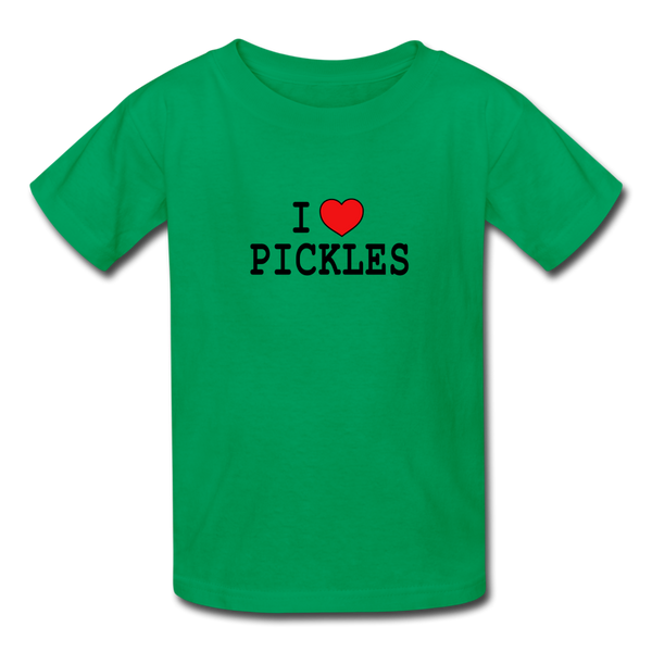 Kids' I ❤️ Pickles 2 | Multiple Colors - kelly green