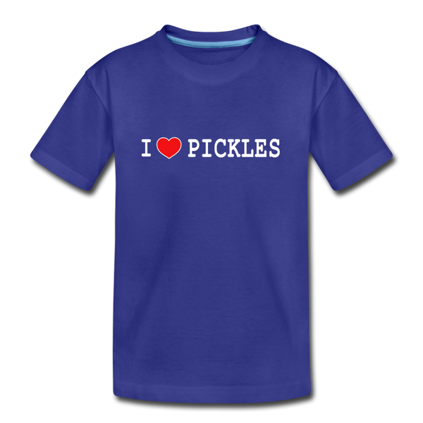 Kids' I ❤️ Pickles | Multiple Colors - royal blue