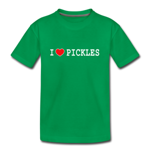 Kids' I ❤️ Pickles | Multiple Colors - kelly green
