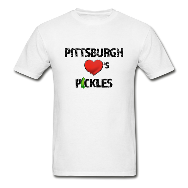Pittsburgh ❤️'s Pickles | Men's T Shirt - white