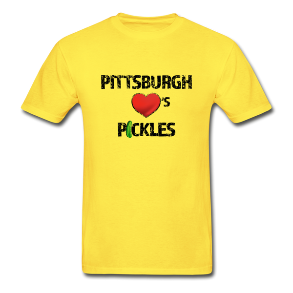Pittsburgh ❤️'s Pickles | Men's T Shirt - yellow