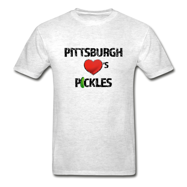 Pittsburgh ❤️'s Pickles | Men's T Shirt - light heather gray