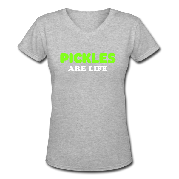 Pickles Are Life 😉🥒 T-Shirt - gray