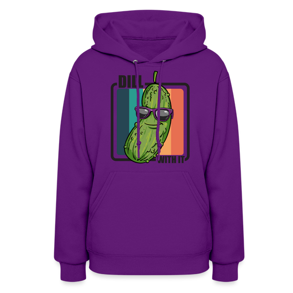Dill With It - Women's Hoodie - purple