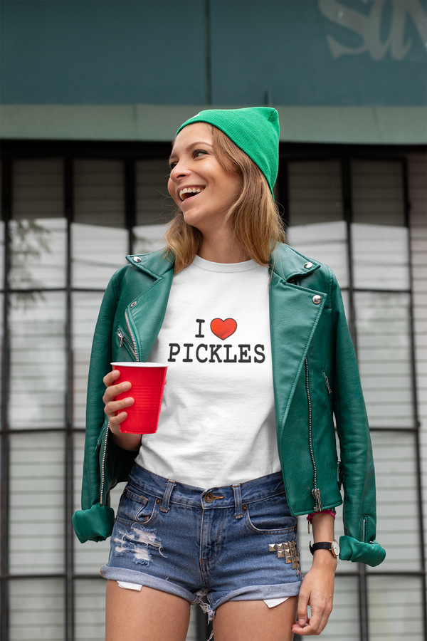 I ❤️ Pickles | White/Grey