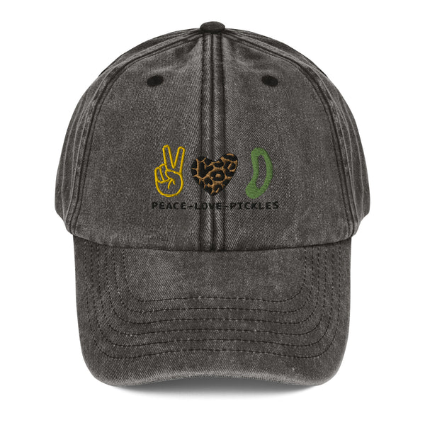 PEACE-LOVE-PICKLES Vintage Hat