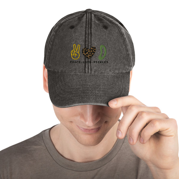 PEACE-LOVE-PICKLES Vintage Hat