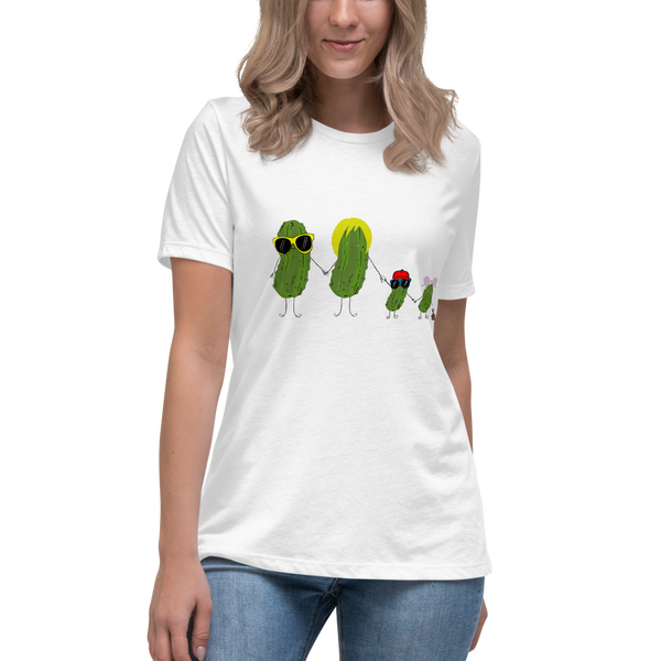 Women's Relaxed T-Shirt Family Pickle Tee